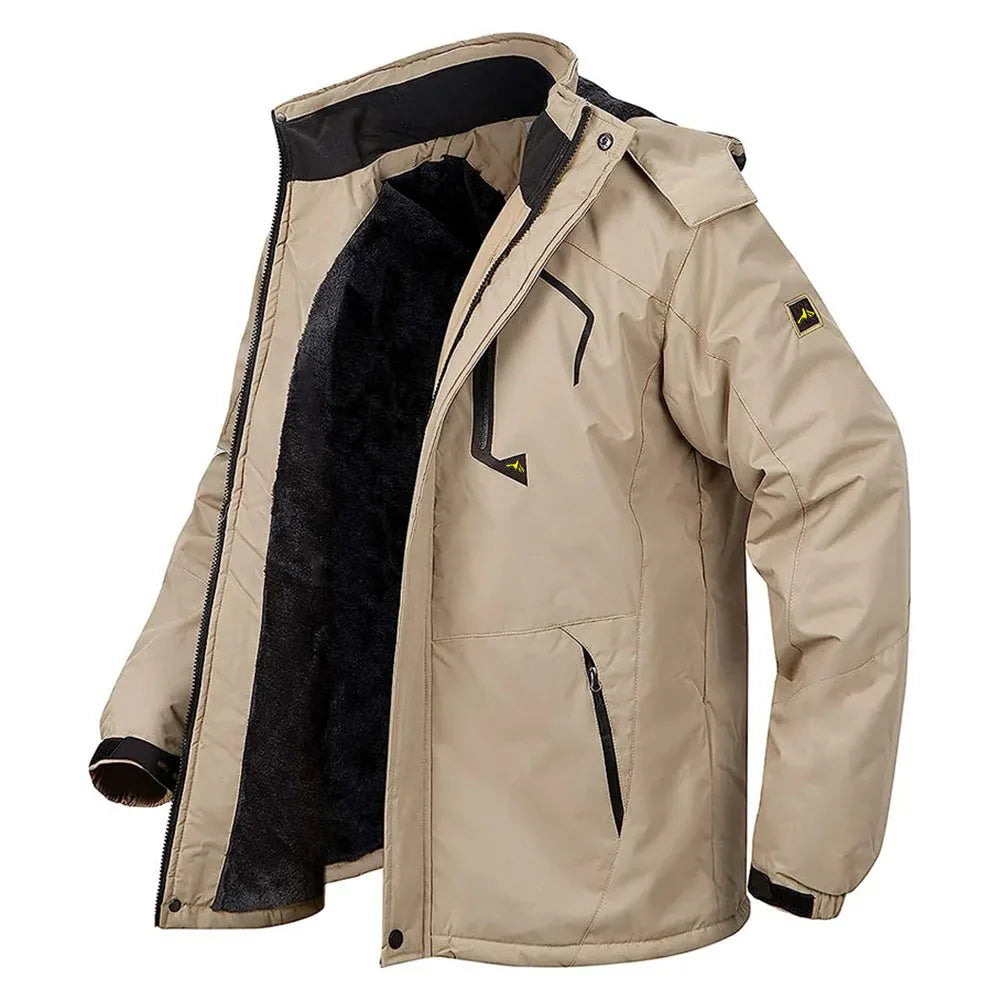 Men's Winter Parkas Outdoor Jacket Thicken Fleece Warm Waterproof Windbreaker Ski Jackets Climb Men Thick Coat Hot Sale