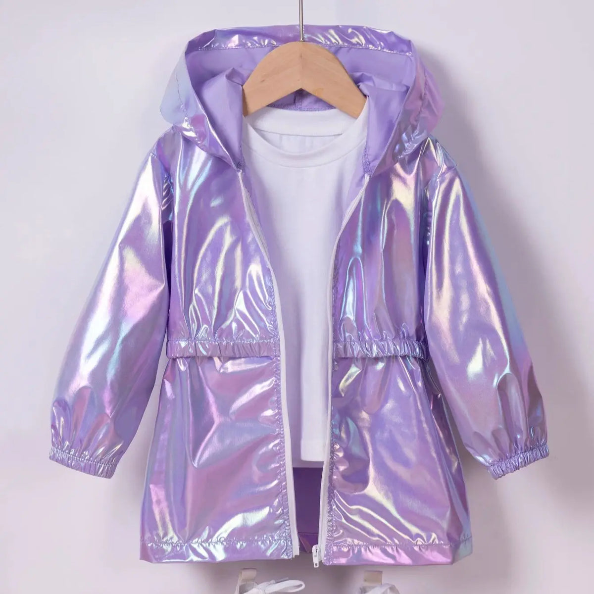 Girl's Spring and Autumn Children's Light and Thin Breathable Zipper Coat Jacket for Boys and Girls Fashion Thin Jacket