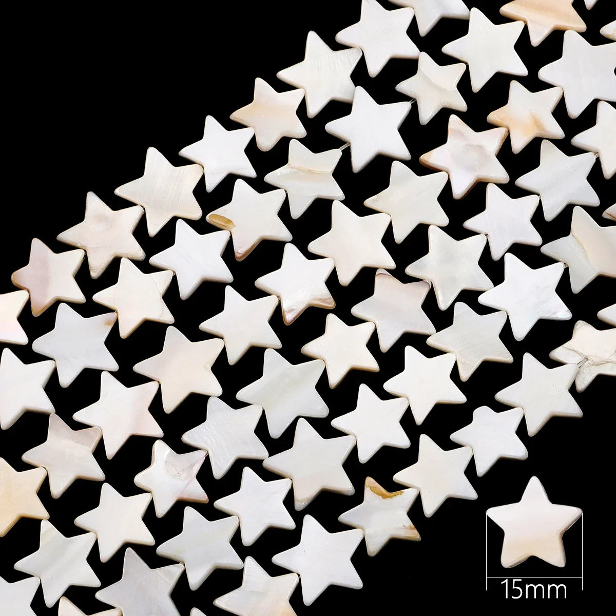 Natural Shell Beads Mother of Pearl Love Star Oval Round Flat Loose Spacer Beads for Jewelry Making DIY Charm Bracelet Necklace