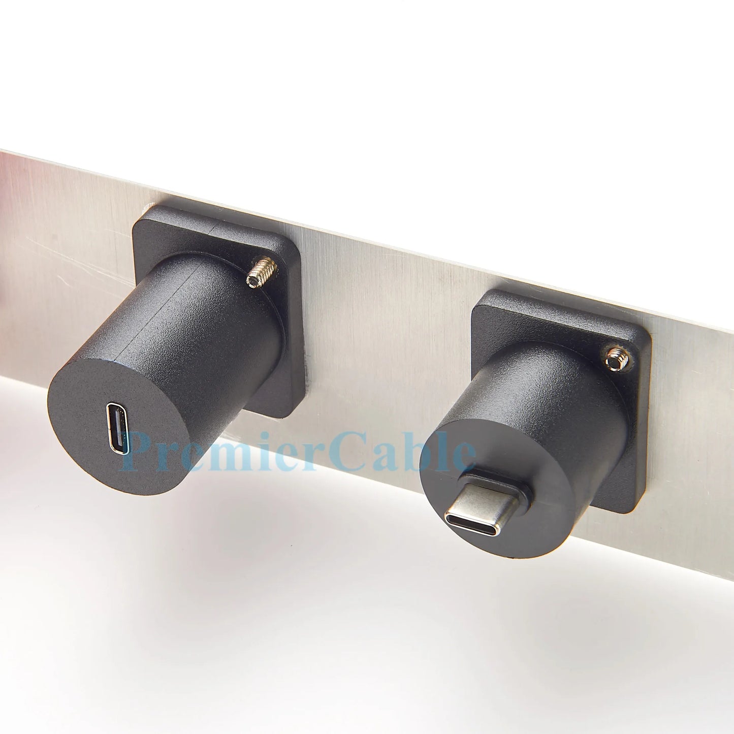 10Gbps USB C to USB C Panel Mount Adapter D-Type XLR Shell Type C 3.1 Female to Female Straight Connector Mounting Socket