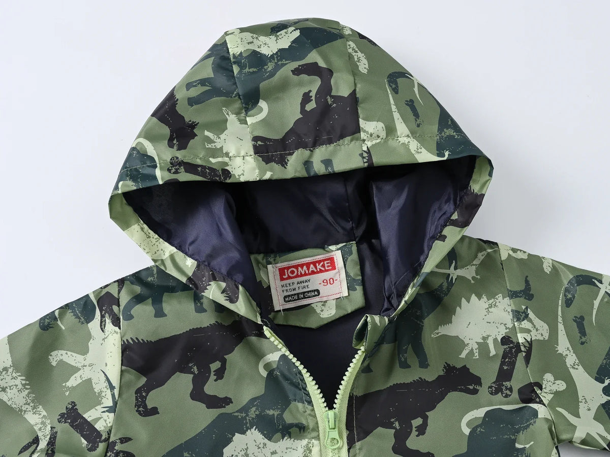 Spring and Autumn hooded thin jacket, fashionable and versatile, suitable for boys aged 1-7