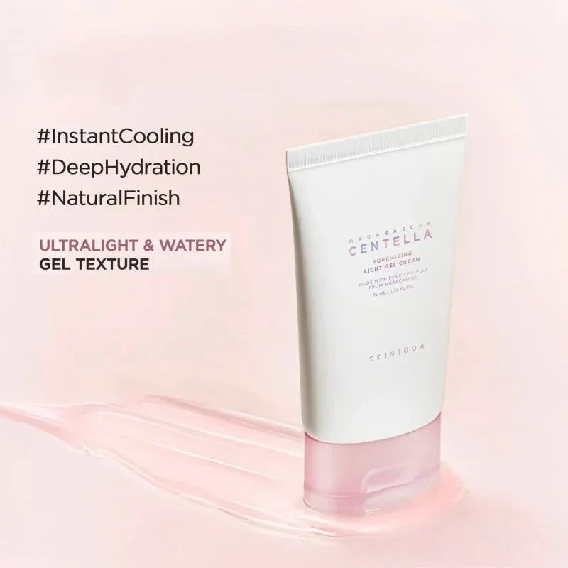 Korean Centella Pink Poremizing Light Gel Cream Pores Care Deep Hydration Facial Creams Skincare Beauty Products 75ml