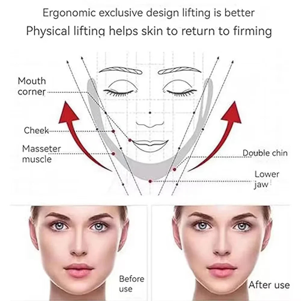 V-Shape Firming Face-lift Slimming Mask Removal Masseter Muscle Double Chin Face Fat Burning Anti-aging Beauty Products New