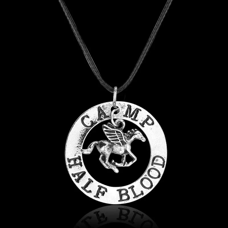 Fashion Movie Jewelry Charm Flying Horse Pendant Necklace Men Women Fans Gifts Sweater Accessory Gifts