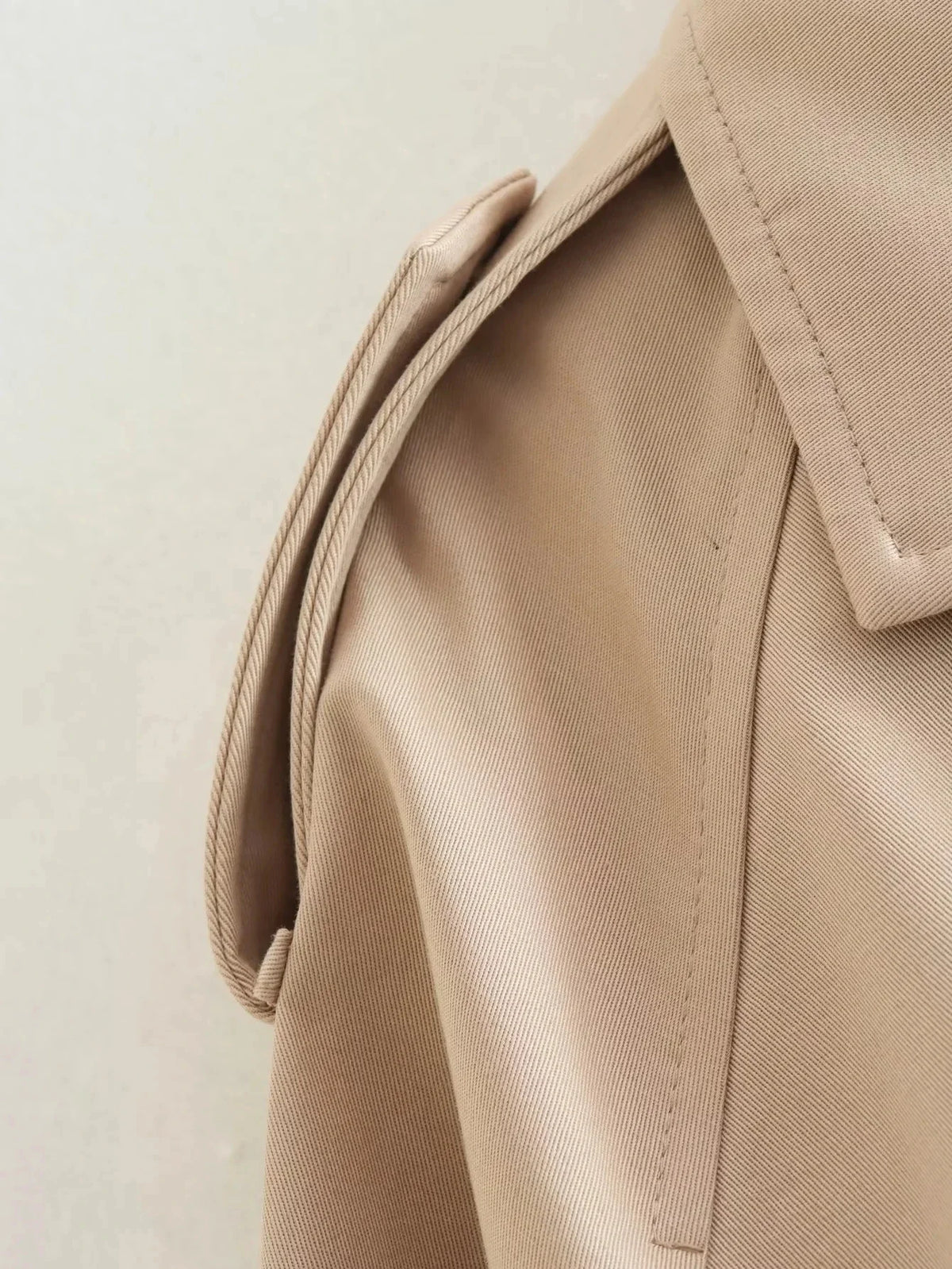 2024 Belt Cropped Trench Spring Jacket Women Vintage Streetwear Double Breasted Long Sleeve Top Female Coat Outfits