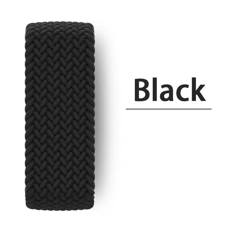 Braided Solo Loop For Apple watch Band 46mm 44mm 45mm 42mm 40mm 41mm Bracelet correa iwatch Series Ultra 2 11 10 9 SE 8 7 Strap