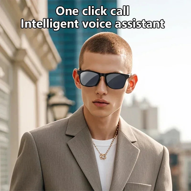 Lenovo Smart Glasses Touch Control Camera 8K HD Recording Bluetooth Call Voice Assistant Translator AI Glasses for Adults New