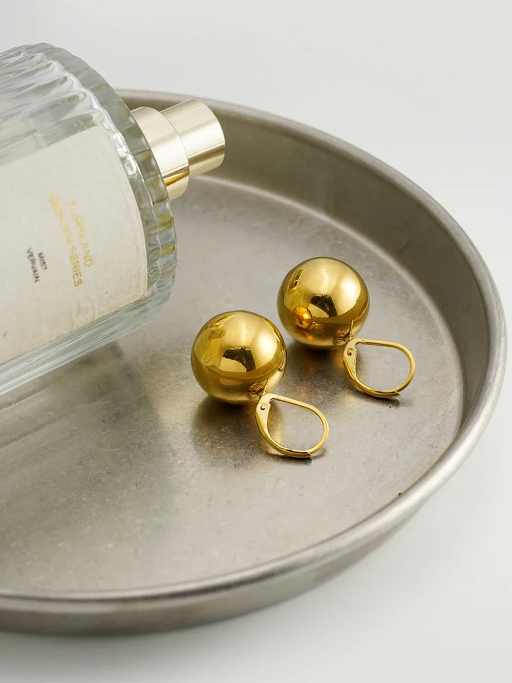 ENFASHION Aretes De Mujer Grossy Hollow Steel Ball Earrings For Women's Stainless steel 18K Plated Gold Fashion Jewelry E251838