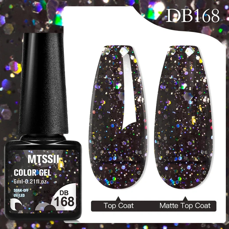 Mtssii 6ML Chocolate Color Gel Nail Polish Brown Semi Permanent UV Gel Autumn Winter Popular Soak Off Nail Art Gel Varnishes