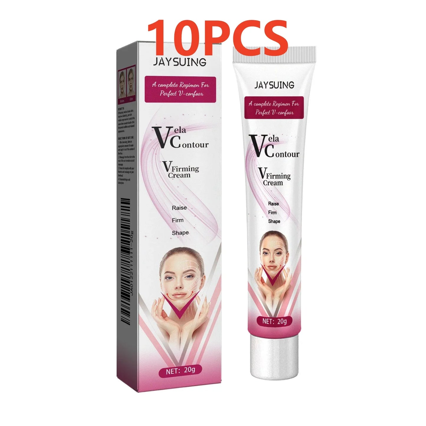 V-Shaped Face Cream Lift Firm Tighten Remove Double Chins To Create A Small V Slim-ming Face Anti Agin-g Beauty Massage Products