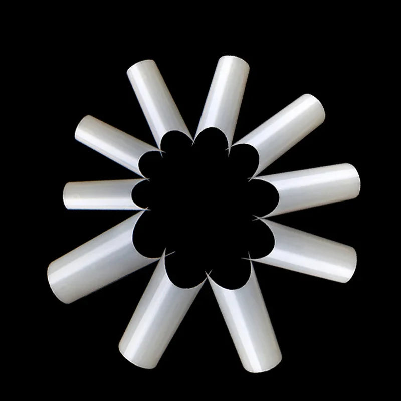 500 Pcs Curved C Fake Nail New Materials Top Quality Full Cover Nails Tips Transparent Gel Para Unha False Nails Beauty Products