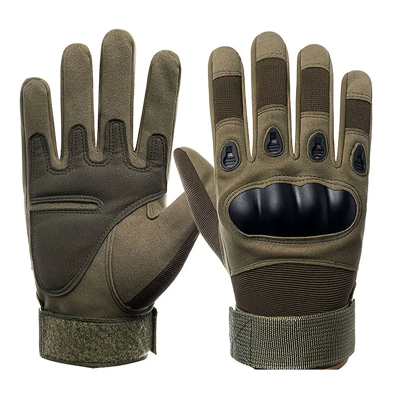 Men's Tactical Military Gloves Anti-Slip Color Bullet Air Gun Shooting Soldier Combat Bicycle All-Finger Gloves