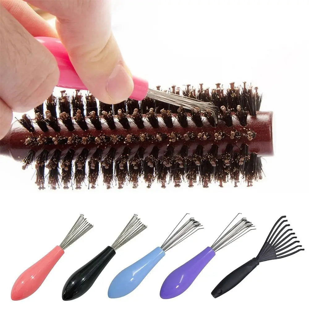 1PC Comb Hair Brush Cleaner Plastic Handle Cleaning Brush Remover Embedded Beauty Tools Cleaning Products Cleaning Supplies
