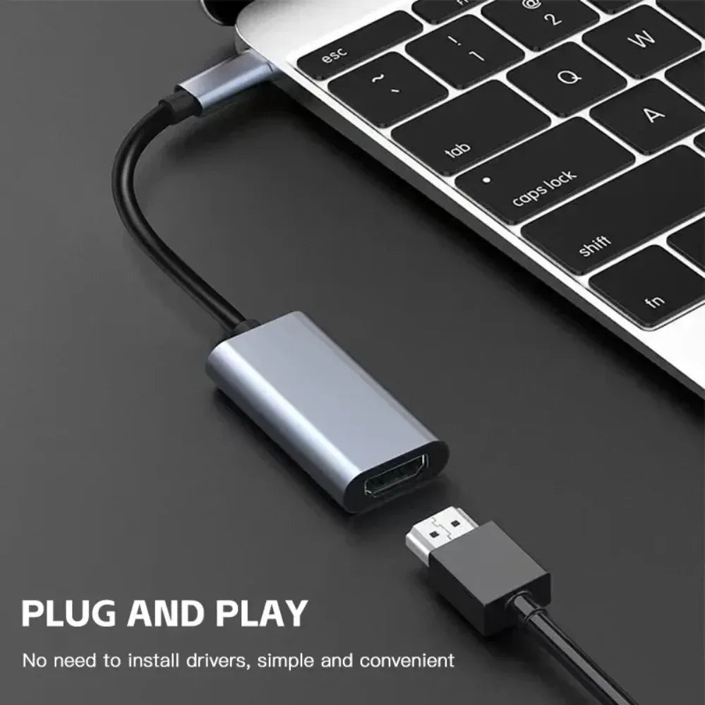 TYPE C To HDMI Adapter 4K USB C USB3.1 Male To HDMI-compatible Female Converter Cable for Laptop IPad Tablet TV MacBook Galaxy