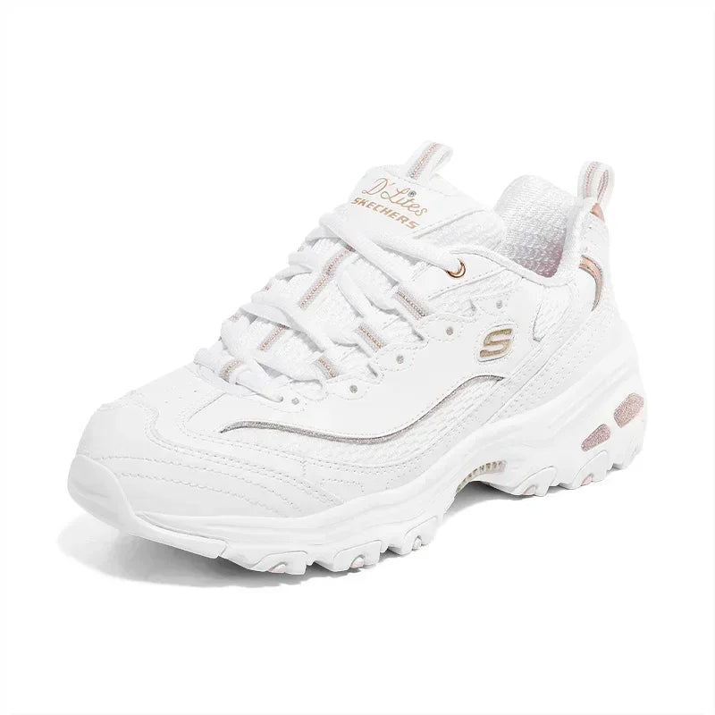 Skechers Shoes for Women D‘LITES Classic Dad Shoes Casual Comfortable Breathable Female Chunky Sneakers skerchers para mujeres