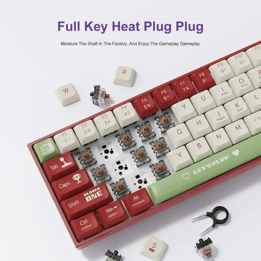 Dragon 68 Keys Mechanical  Bluetooth Portable Keyboard