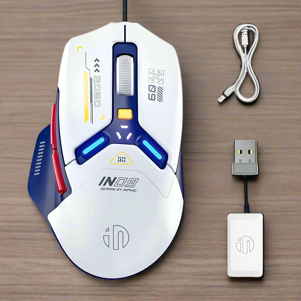 6 Programmable Buttons RGB Dual Mode Bluetooth Mouse