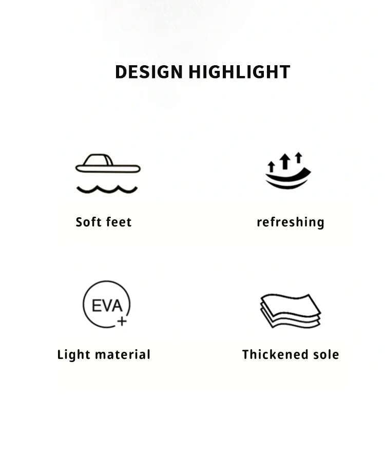 Fashion Men's Sandals Summer EVA Comfortable Anti-Slip Soft Soles House Slippers for Indoor Outdoor Wear Breathable Shower Slide
