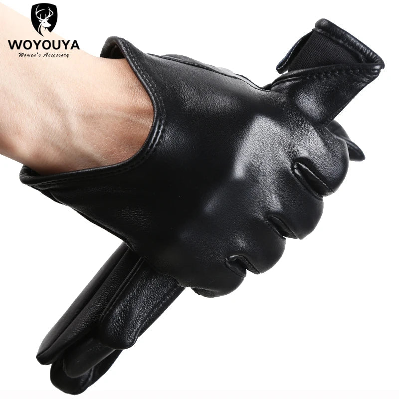 Fashion color Apparel Accessories women's leather gloves,comfortable short Women mitten,warm winter gloves women-2001