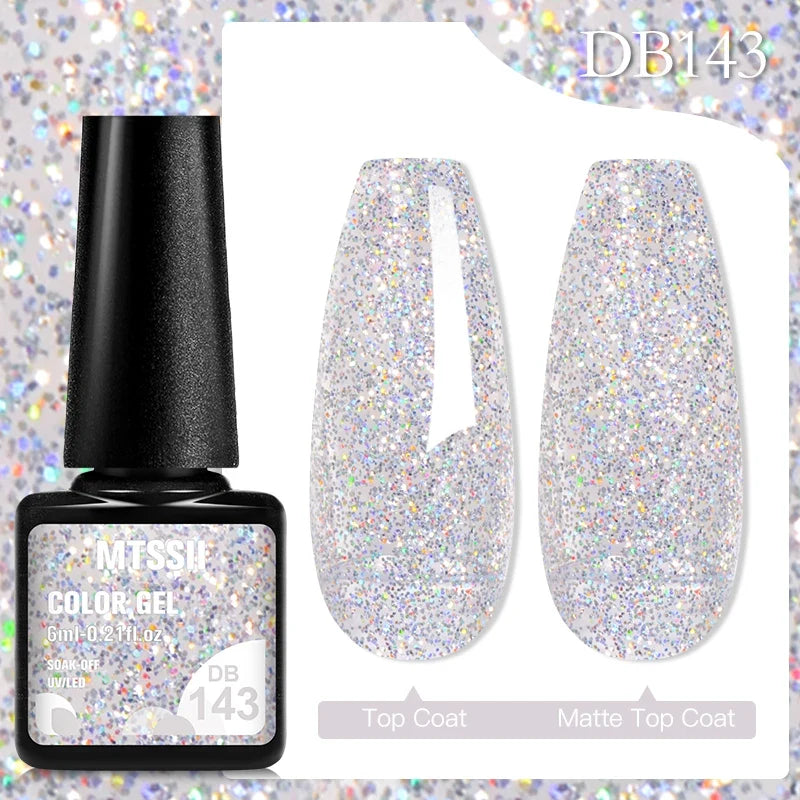 Mtssii 6ML Chocolate Color Gel Nail Polish Brown Semi Permanent UV Gel Autumn Winter Popular Soak Off Nail Art Gel Varnishes