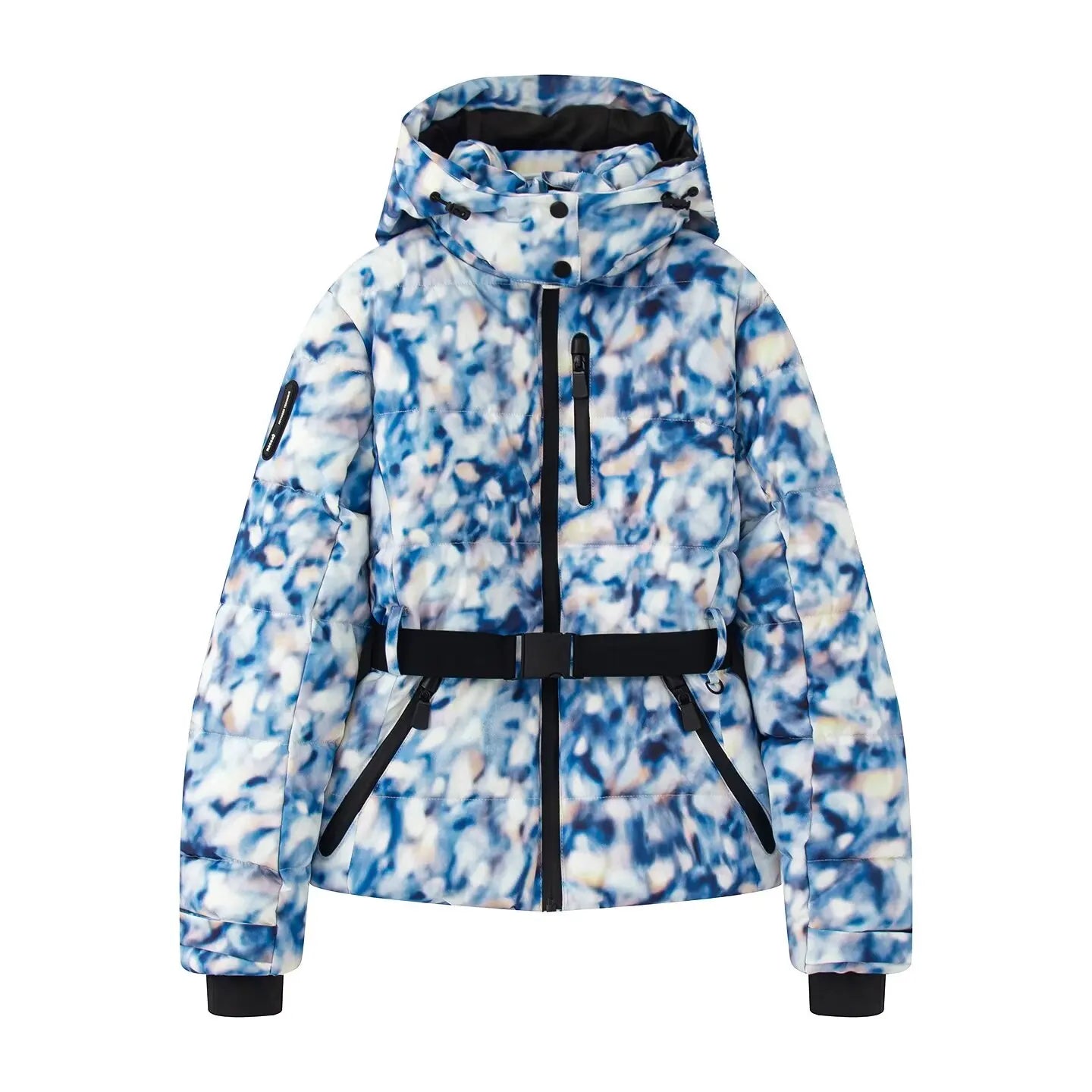 2026 Women Winter Hooded Down Jackets With Belt Lady Warm Thick Long Sleeve Stand Collar Parkas Padded Coats Sports Ski Outdoor
