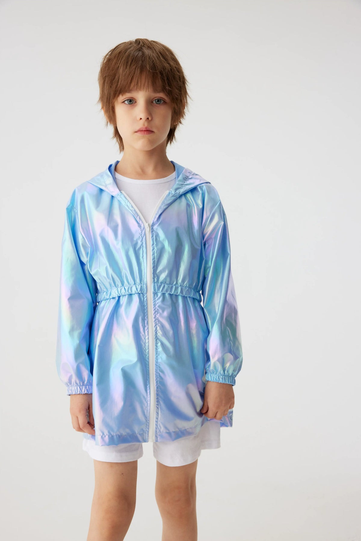 Girl's Spring and Autumn Children's Light and Thin Breathable Zipper Coat Jacket for Boys and Girls Fashion Thin Jacket