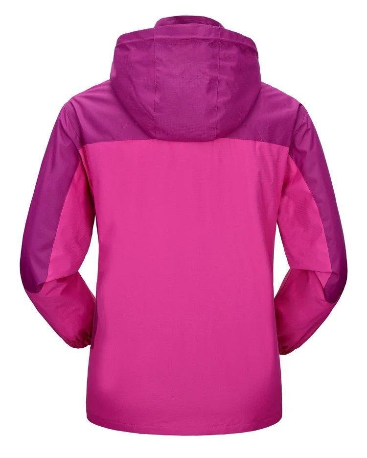 TRVLWEGO Women's Waterproof Hiking Jacket Windproof Windbreaker Camping Hunting Climbing Trekking Fishing Coat Outdoor Clothing
