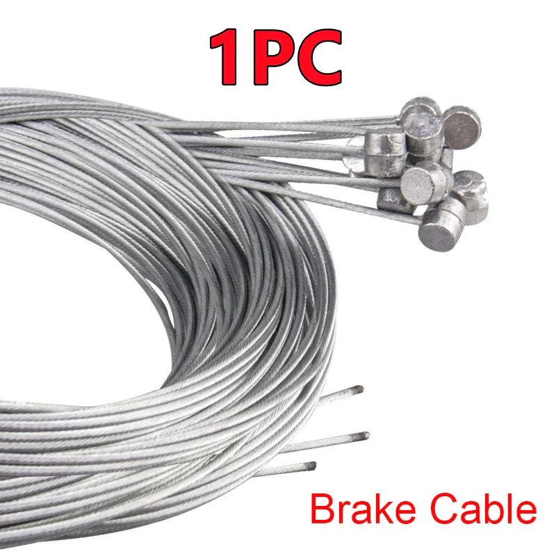 10/5/3/1PC 2M MTB Bicycle Brake Line Bicycle Speed Line Fixed Gear Shifter Gear Brake Cable Set Core Inner Wire MTB Road Bike