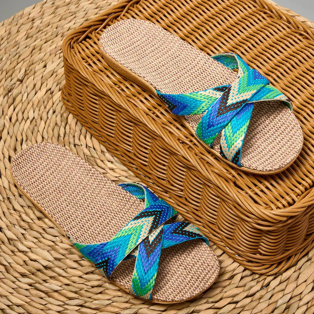 Lightweight Linen Home Slippers for All Day Comfort