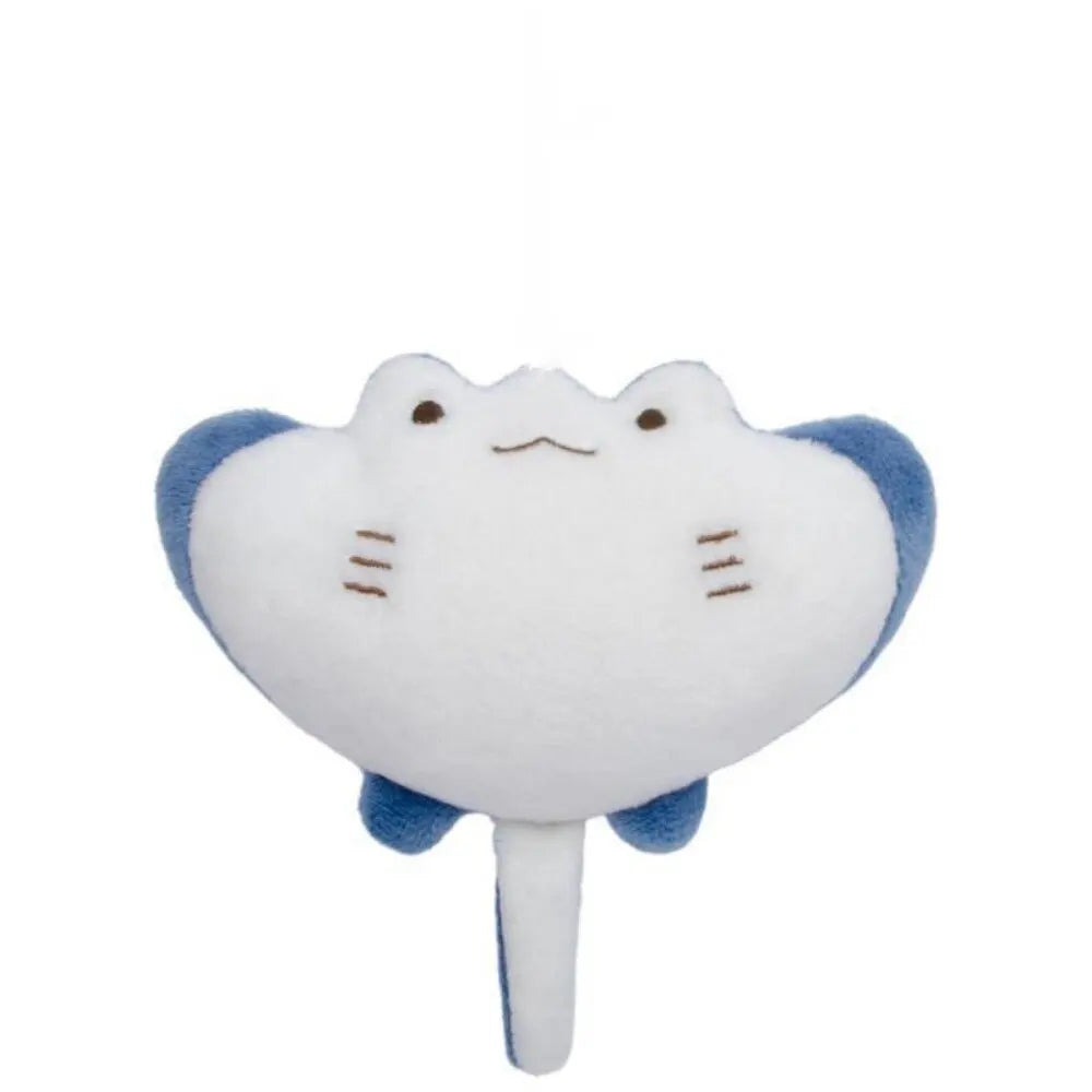 Fashion Accessory White Little Seal Blue Devil RayKeychain Marine Life Car Key Accessories Animal Doll Seal Toy Pendant
