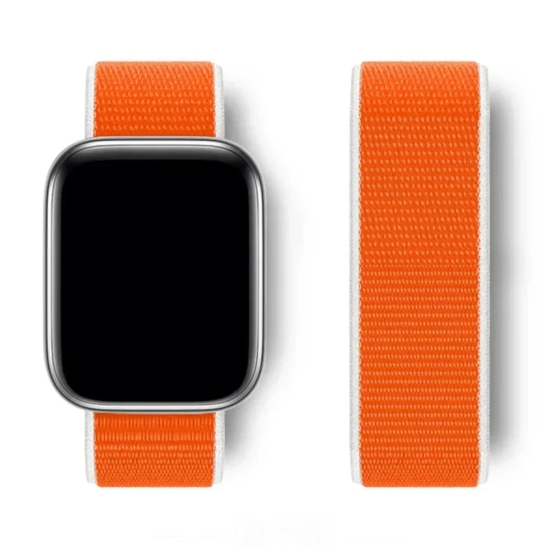 Nylon Sport loop Strap For Apple Watch Band 44mm 42/40mm 45mm  38/41mm pride Bracelet iwatch Ultra2 49mm Series 9 8 se 7 6 5 4 3