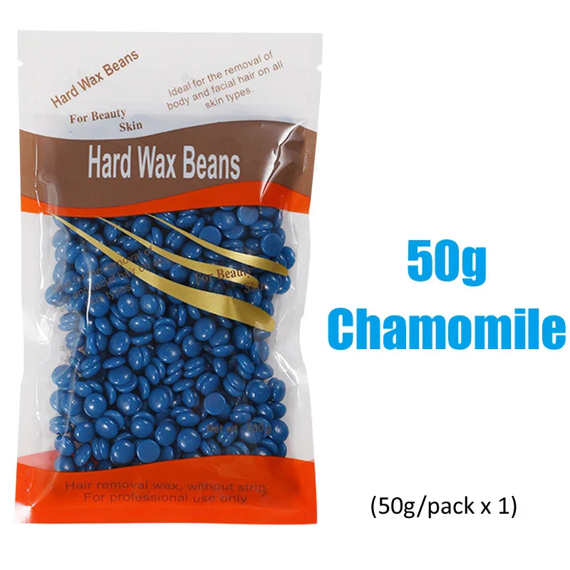 500g/200g/50g Hard Wax Beans for Hair Removal Body European Brazilian Pearl for Wax Warmer Waxing Beans for Wax Heater Machine