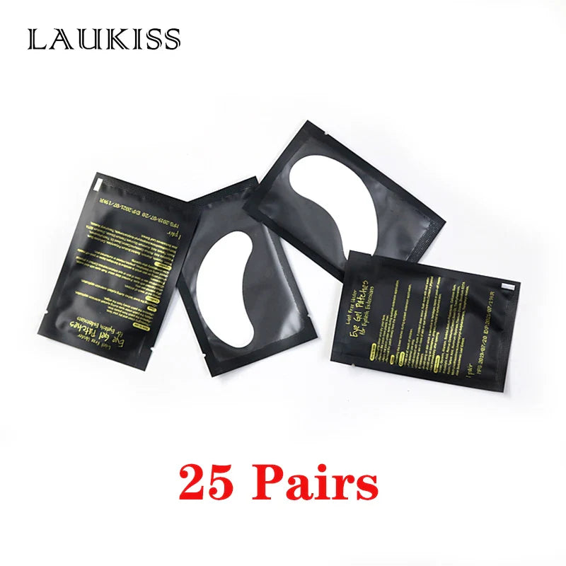 25/50/100Pairs Eye Patches Under Eyelash Pads for Building Paper Patches Lint Free Stickers for False Eyelashes LAUKISS