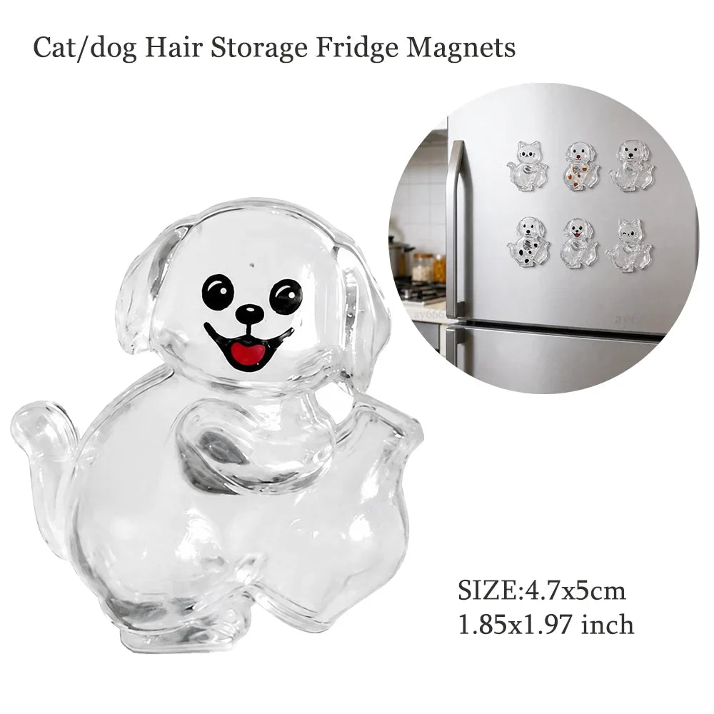 Transparent Dog Hair Storage Pendant Dog Hair Collector Keychain Pet Hair Memorial Bottle for Pet Lovers DIY Memorial Keychain