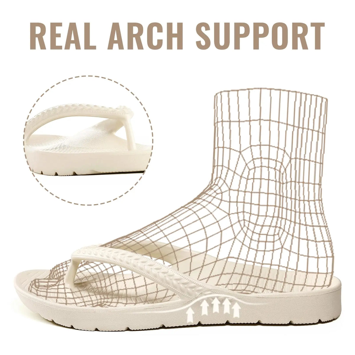 CRACOMIN New Women's Flip Flops Orthopedic Slippers With Arch Support Unisex House Sandals Summer Outdoor Non-slip Beach Slides