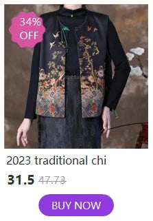 2026 spring new chinese new style plate buckle waistcoat jacket jacquard stand collar sleeveless retro women cheongsam waistcoat