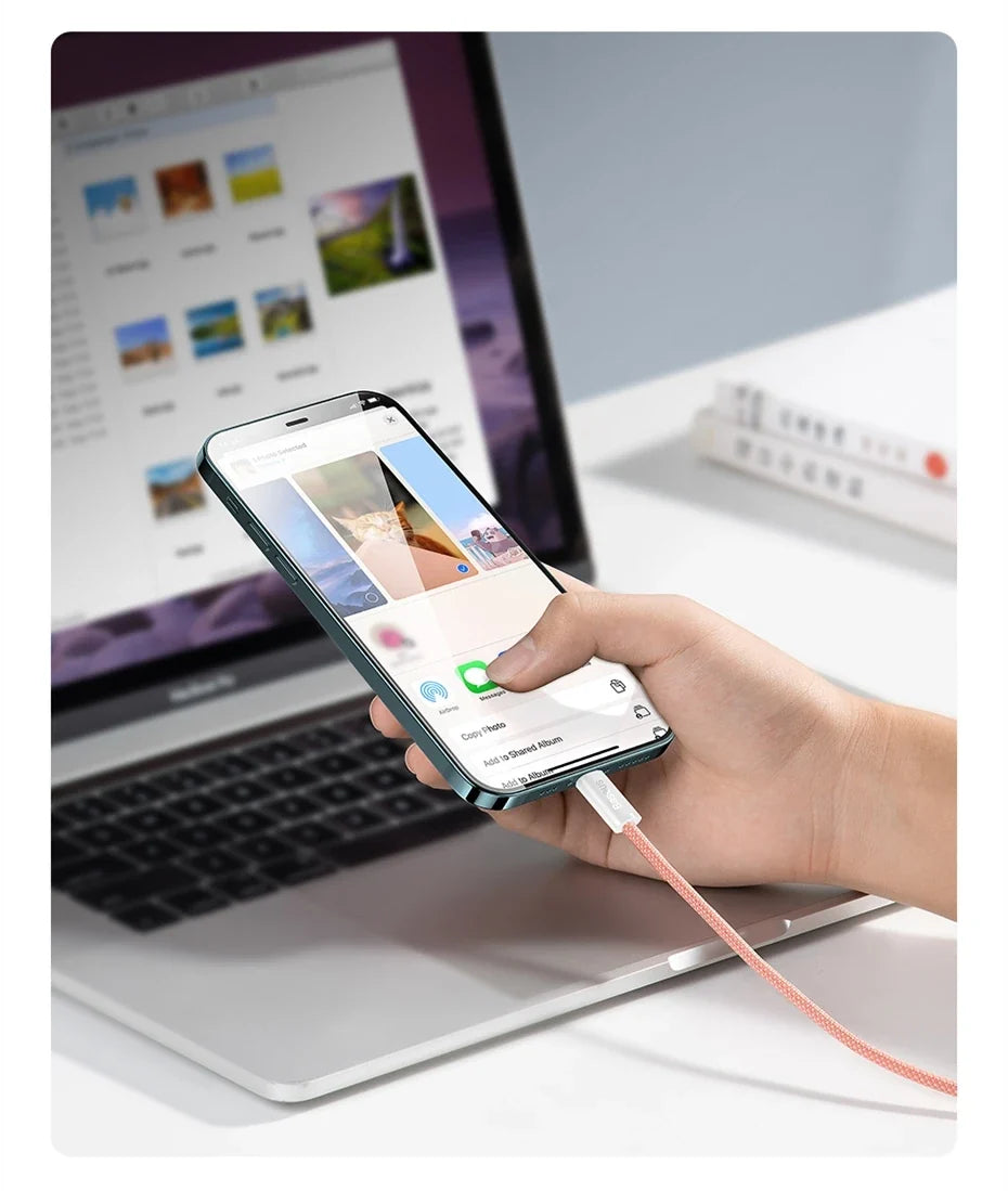 Baseus USB C Cable For IPhone 14 13 12 11 Pro Max Xs Plus 20W 30W Fast Charging Cable Type C Data Wire For ipad Macbook