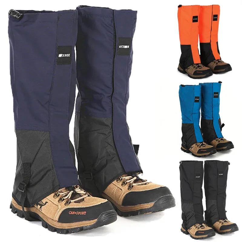 Durable Waterproof Leg Gaiters Hiking Hunting Camping Climb Boots Leggings Covers Outdoor Hunting Winter Snow Skiing Leg Warmers