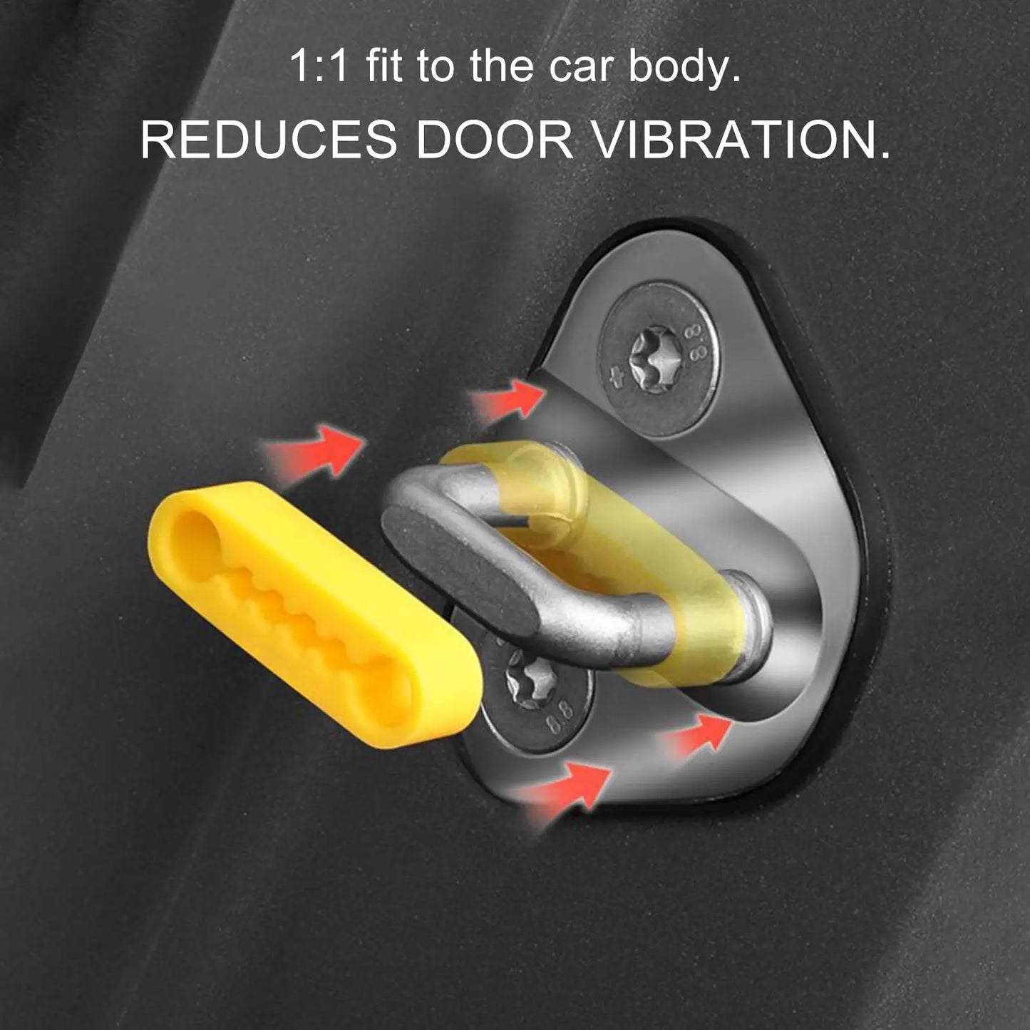 Silicone Car Door Shock Absorber Pads, Elastic Cushion Damper, Reduce Noise & Protect Paint for Car Truck SUV RV Door Edge