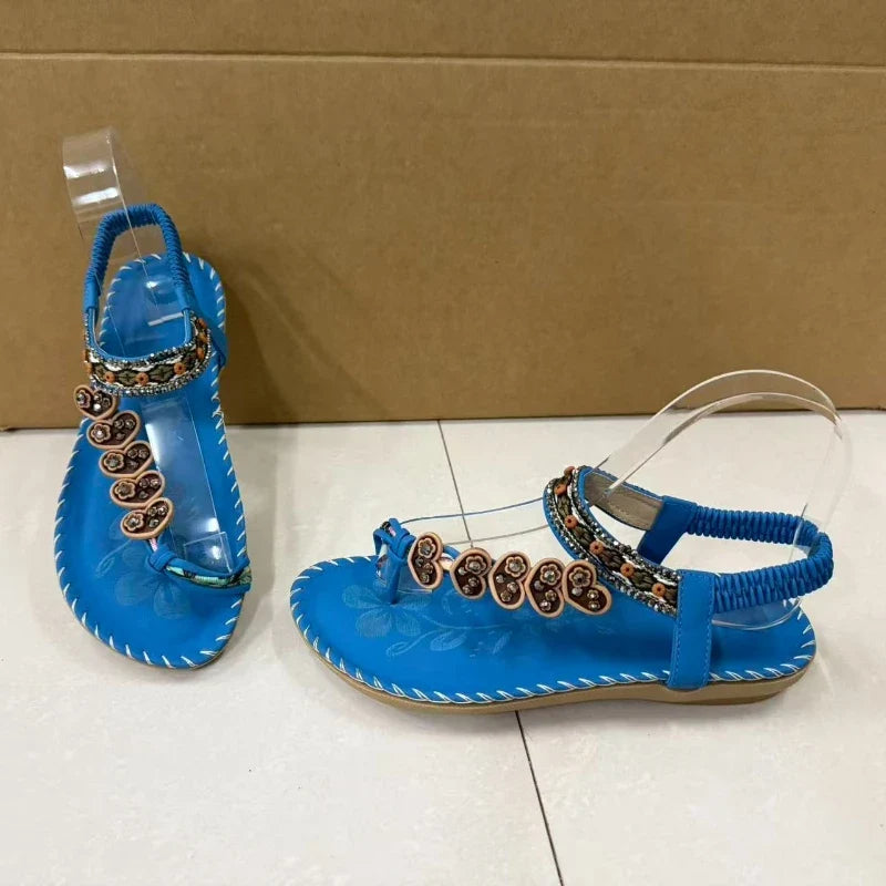 Women's Sandals Bohemian Sandals Outdoor Soft Sole Beach Sandals Platform Lightweight Women Casual Shoes Flat Plus Size Sandal