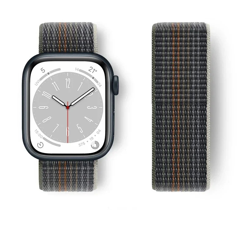 Nylon Sport loop Strap For Apple Watch Band 44mm 42/40mm 45mm  38/41mm pride Bracelet iwatch Ultra2 49mm Series 9 8 se 7 6 5 4 3