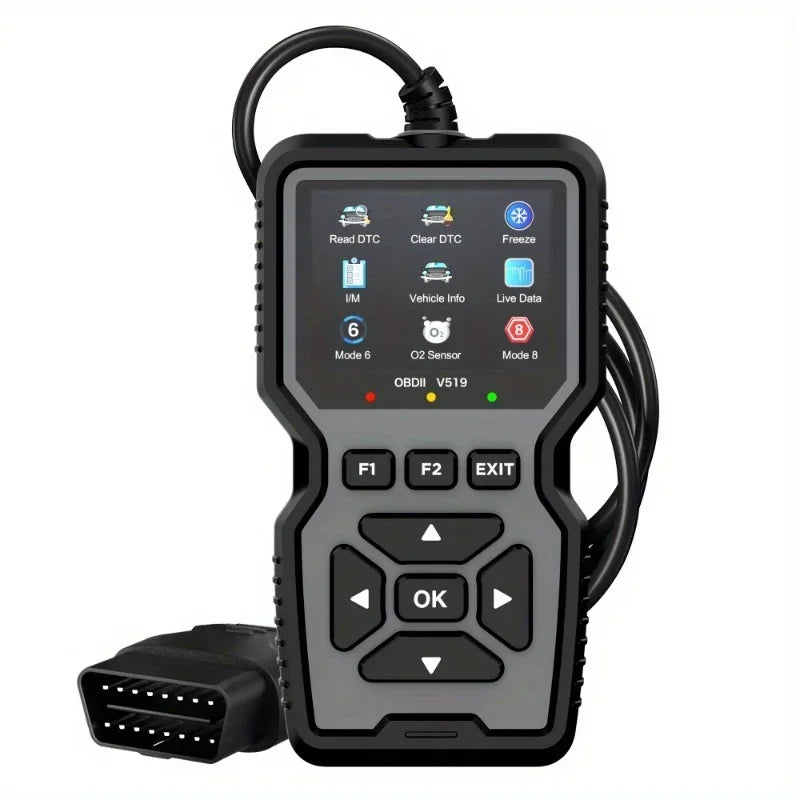 Scanner Code Reader Car Diagnostic Tool Engine Fault Code Reader for Turn V519 OBD2 Scanner Handheld Vehicle Inspection