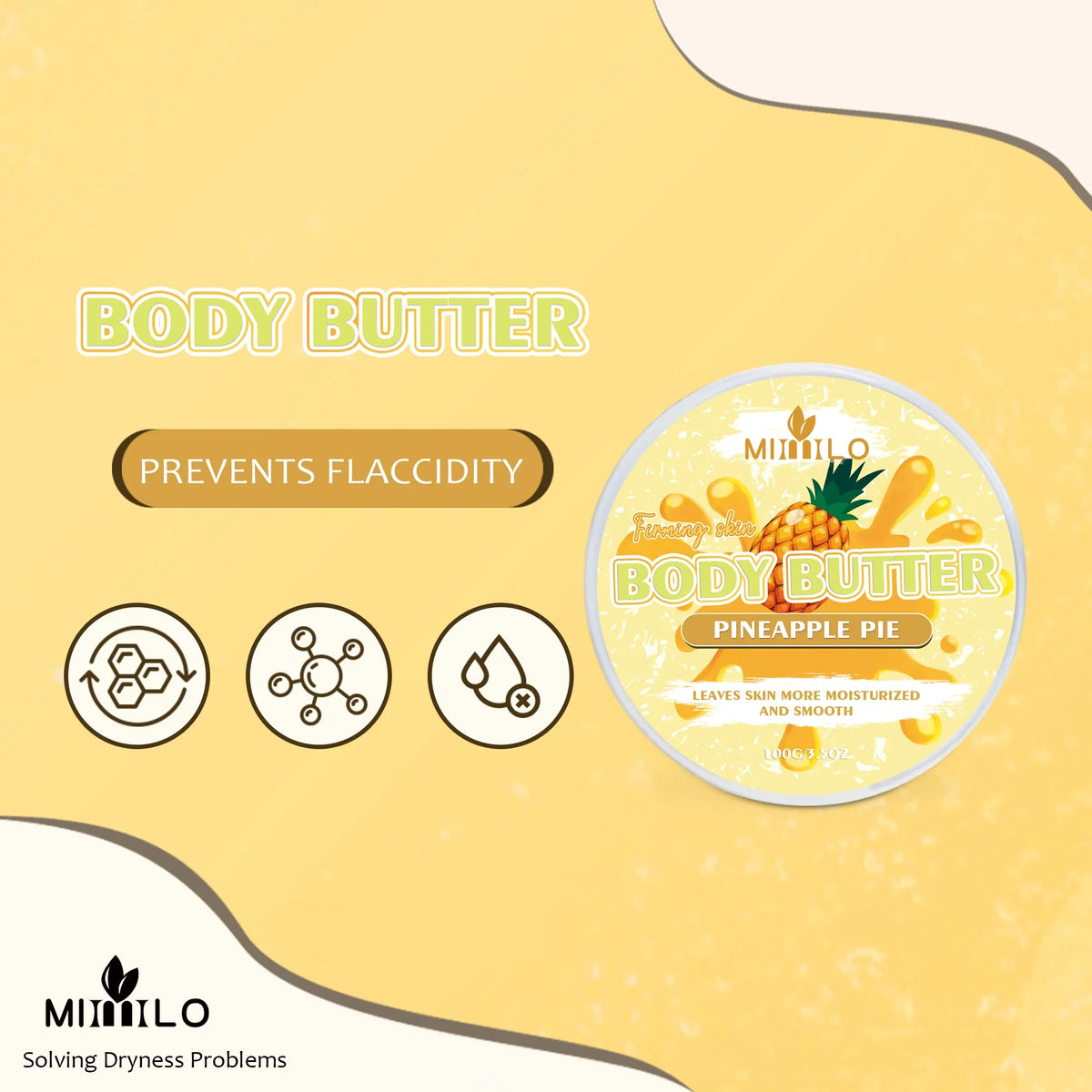 100g Moisturizing Body Glaze Cream 6 Sweet Flavors Body Butter Hydration Soft Smooth Skin Non Sticky Non Tightening