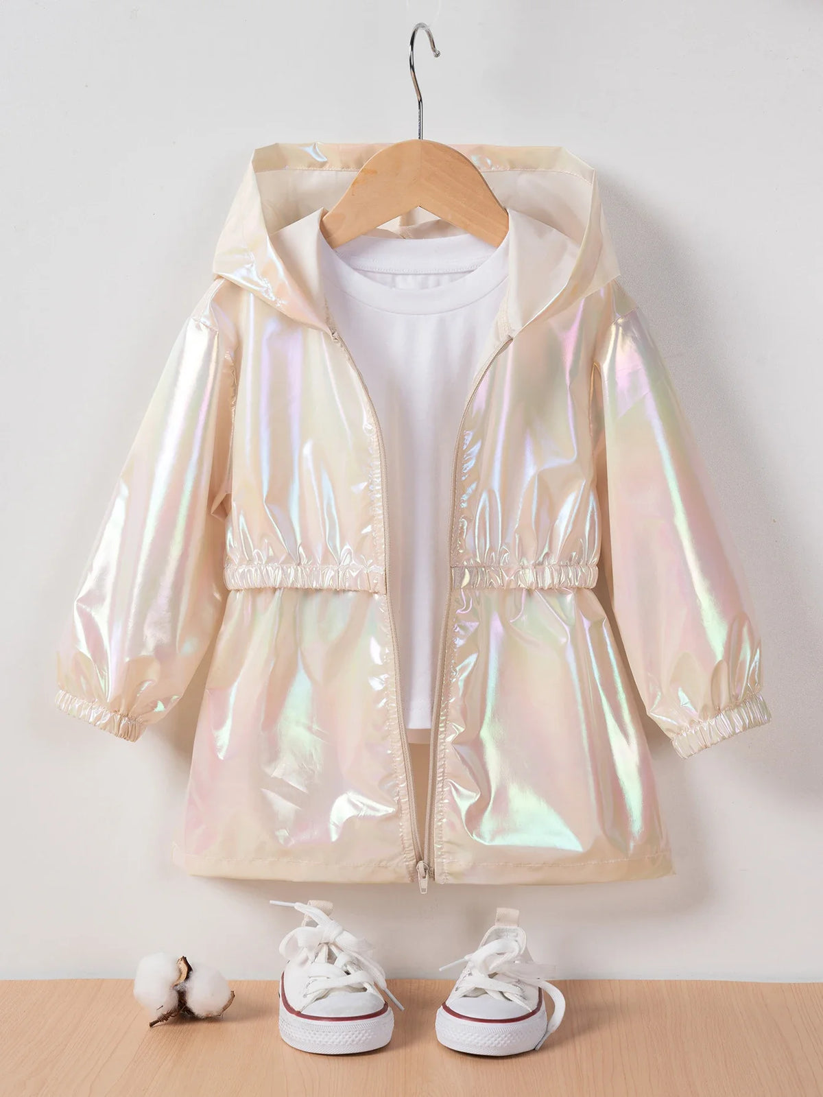 Girl's Spring and Autumn Children's Light and Thin Breathable Zipper Coat Jacket for Boys and Girls Fashion Thin Jacket