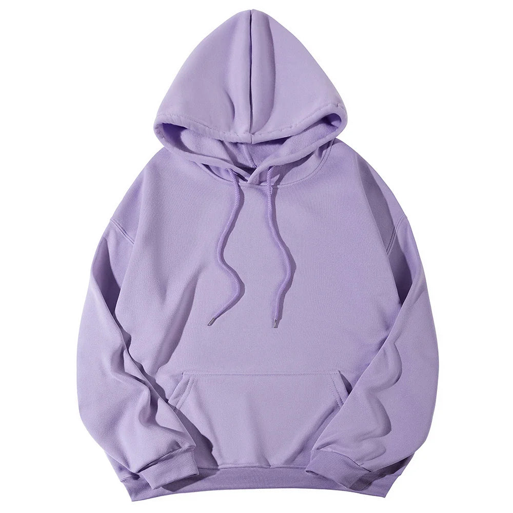 Women's Hoodies Pullover Spring Autumn Casual Hoodie 2026 Sweatshirts Solid Color Hoodies Oversize Black Sweatshirt Women Top