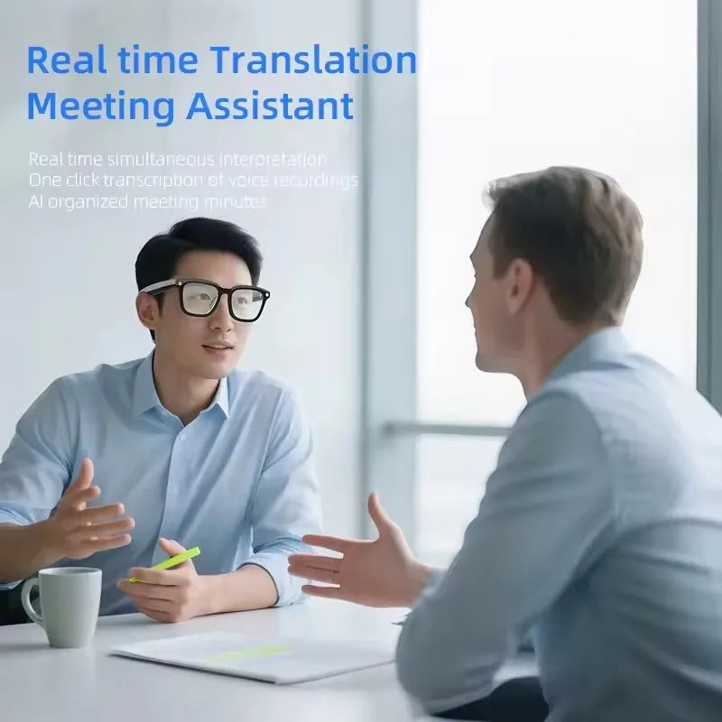 Lenovo AI Smart Glasses AI Translation 8MP HD Camera 4K Shooting Image Bluetooth Call Recording Music Smart Sunglasses 2026 New