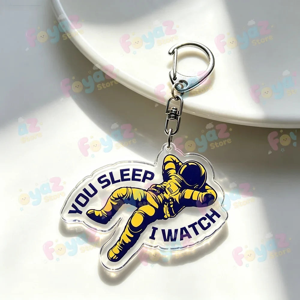 Rocky Amaze Amaze Keychains for Accessories Bag Charm Project Hail Mary Mission Crest Keyrings Jewelry Fans Gifts