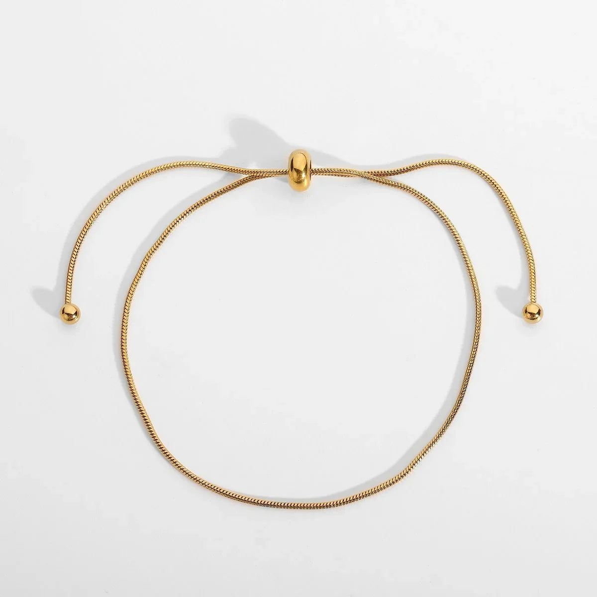 Korean Adjustable Stainless Steel Bracelet for Women Girl Men High Quality Design Gold Color Snake Chain Jewelry Wholesale