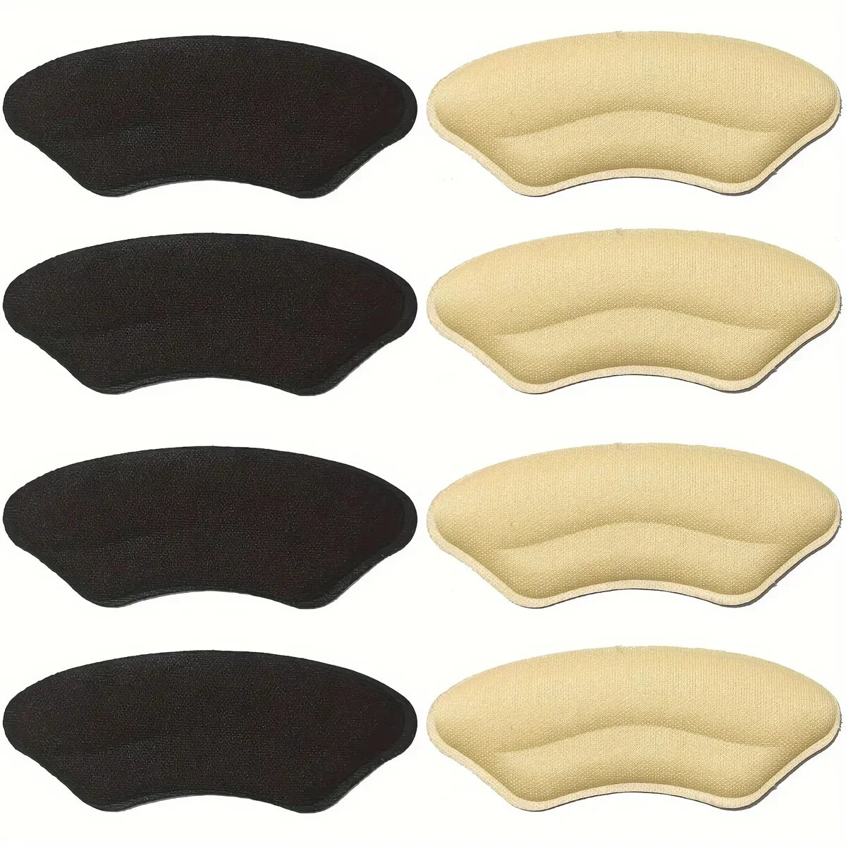 8-Pack Heel Pads for Too Big Shoes Self-Adhesive Heel Protectors Heel Inserts Improve Shoe Fit And Comfort Prevent Heel Slippage
