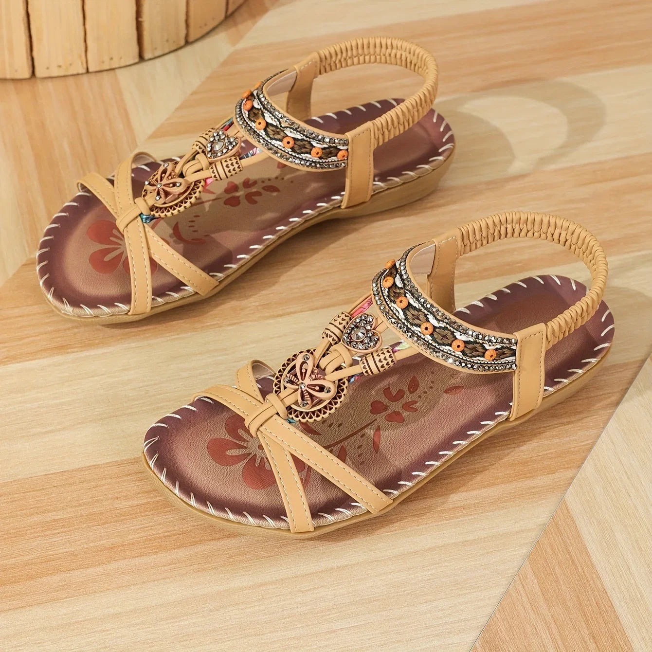 Women's Sandals Bohemian Sandals Outdoor Soft Sole Beach Sandals Platform Lightweight Women Casual Shoes Flat Plus Size Sandal